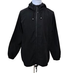 Ezekiel NWOT Black Lightweight Hooded Jacket Men XL